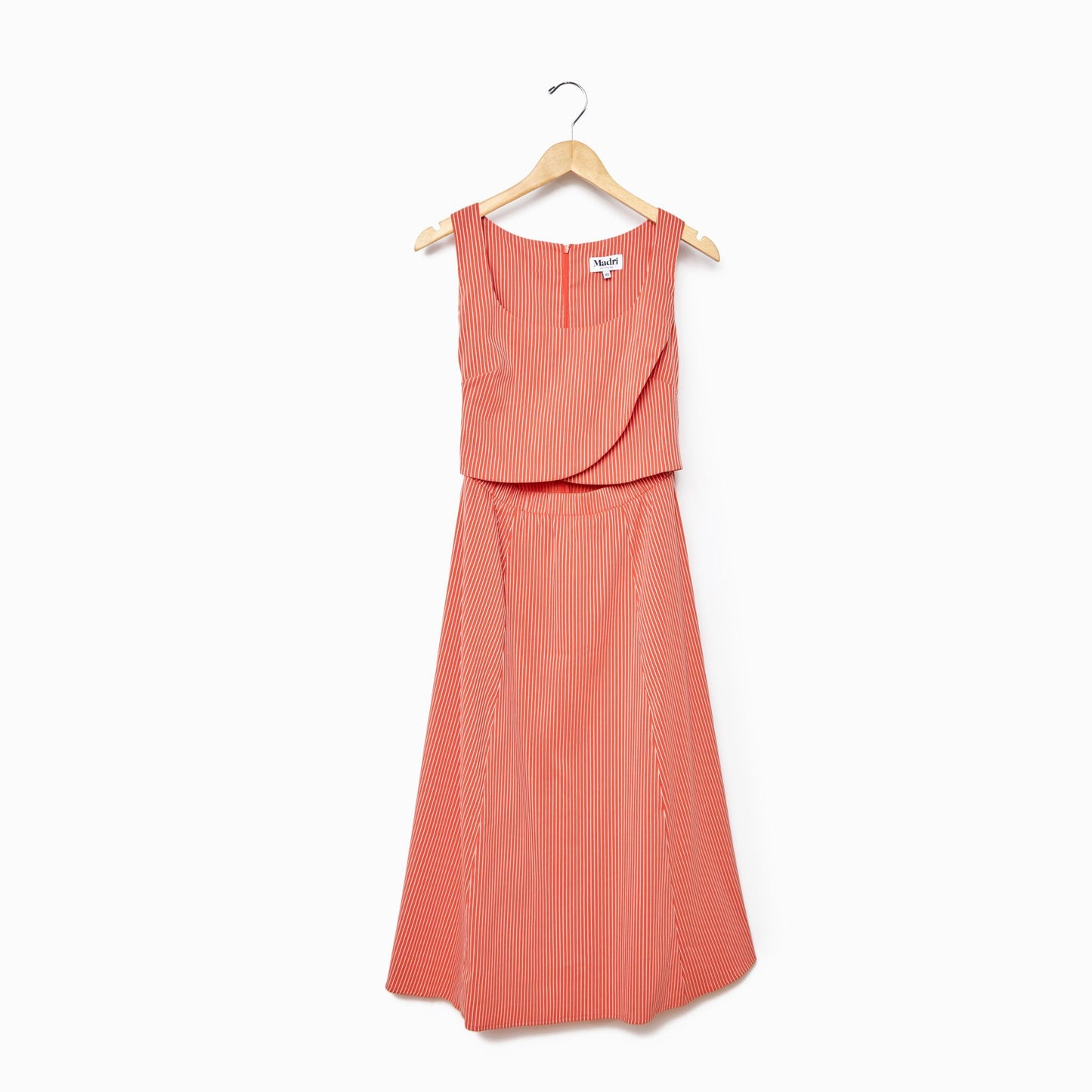 Crossover Dress in Mandarin Stripe