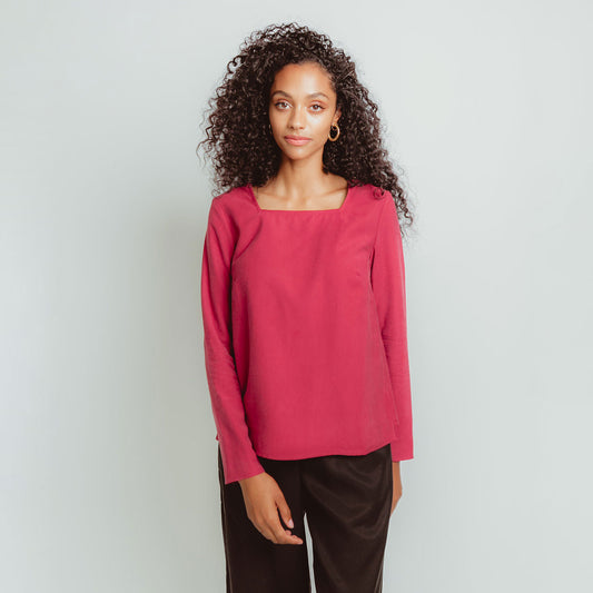 Panel Top in Rose - 50% Off