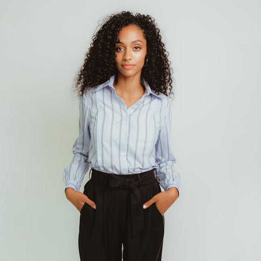 Work Shirt in Blue Stripe